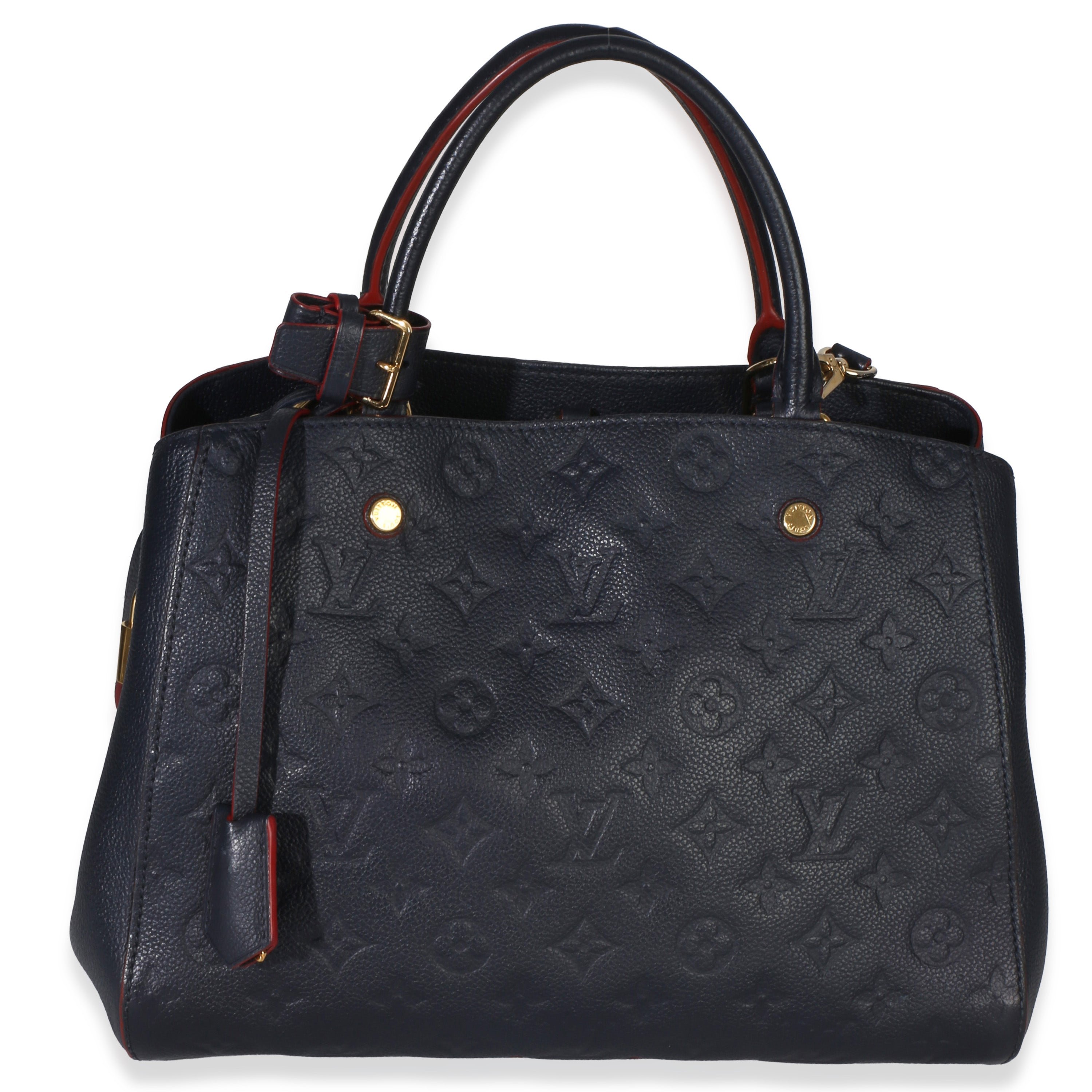 Marine Rouge Monogram Empreinte Montaigne MM