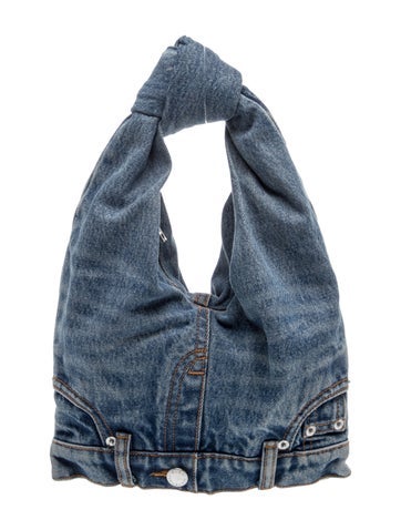Denim Top Handle Bag
