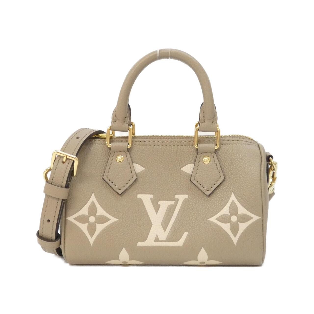 Louis Vuitton Two-Tone Monogram Empreinte Nano Speedy Boston Bag M...