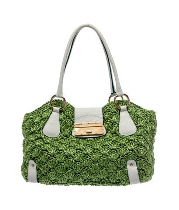 Dolce & Gabbana Gabbana Raffia Shoulder Bag