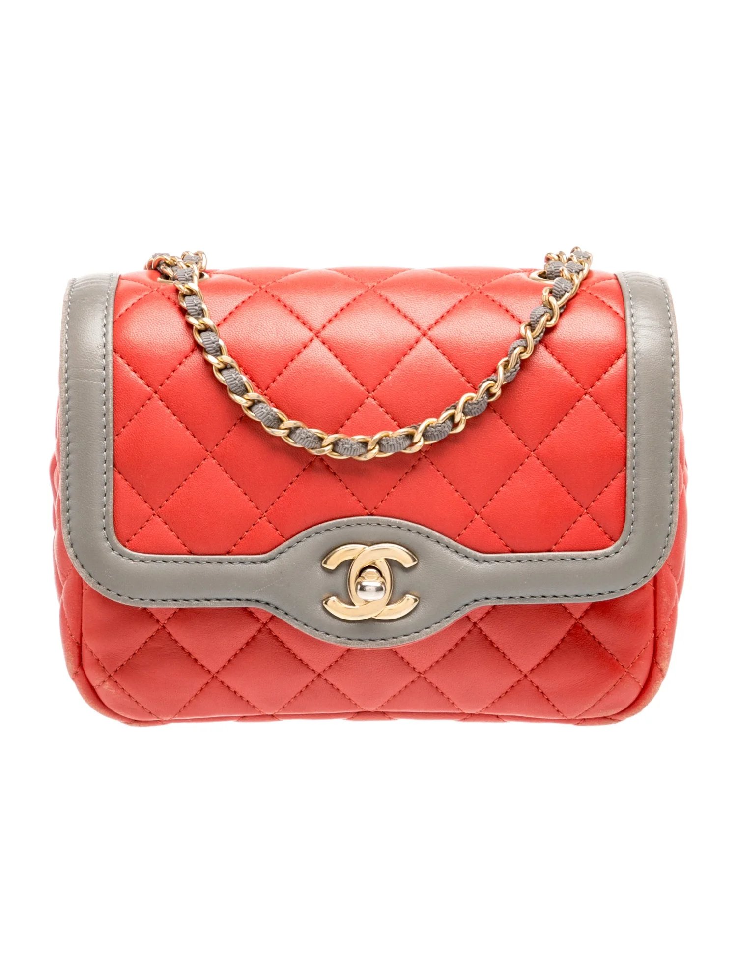 Mini Two-Tone Day Flap Bag