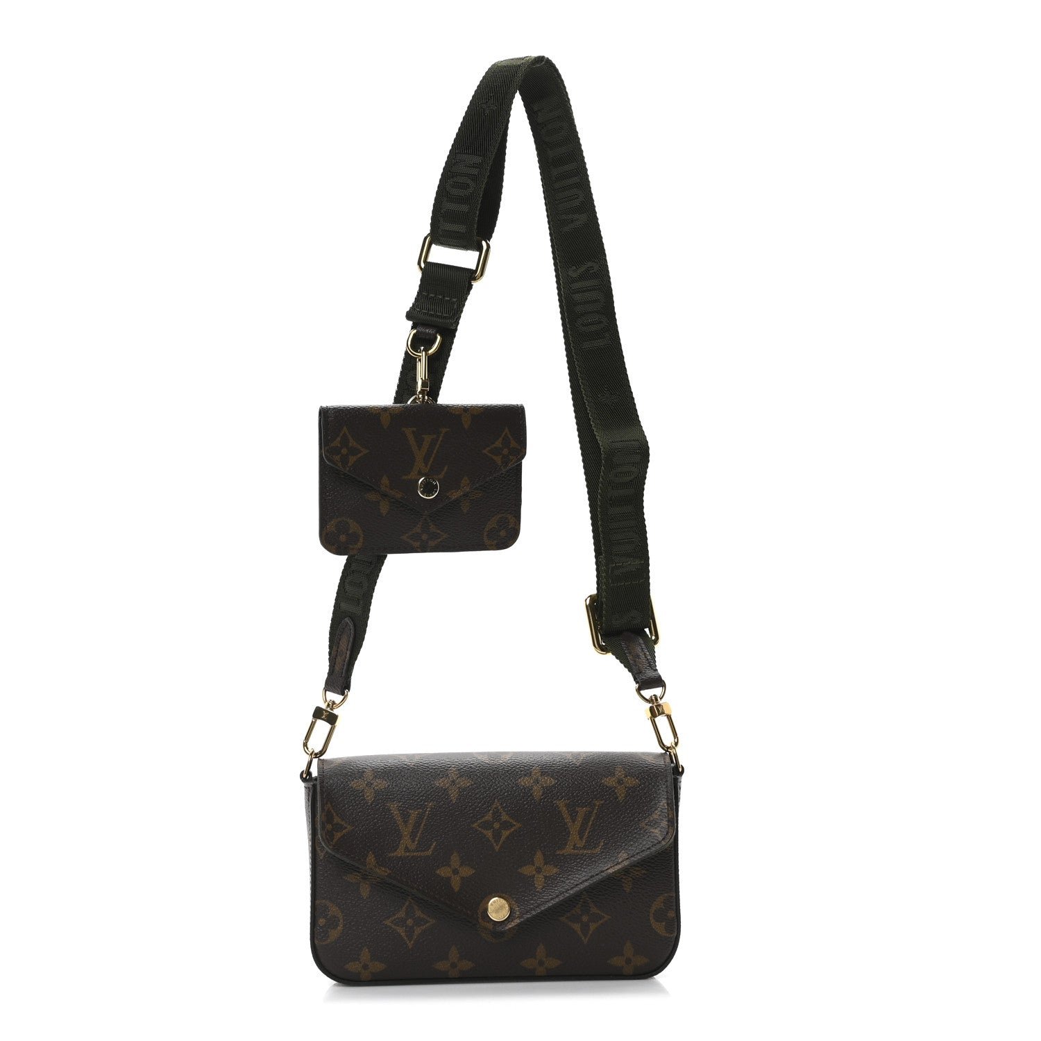 Louis Vuitton Monogram Felicie Strap & Go Kaki