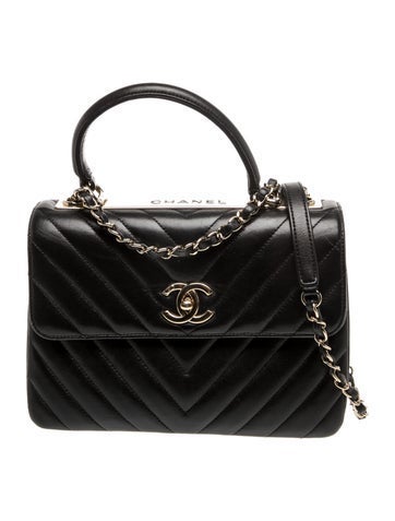 Small Chevron Trendy CC Flap Bag