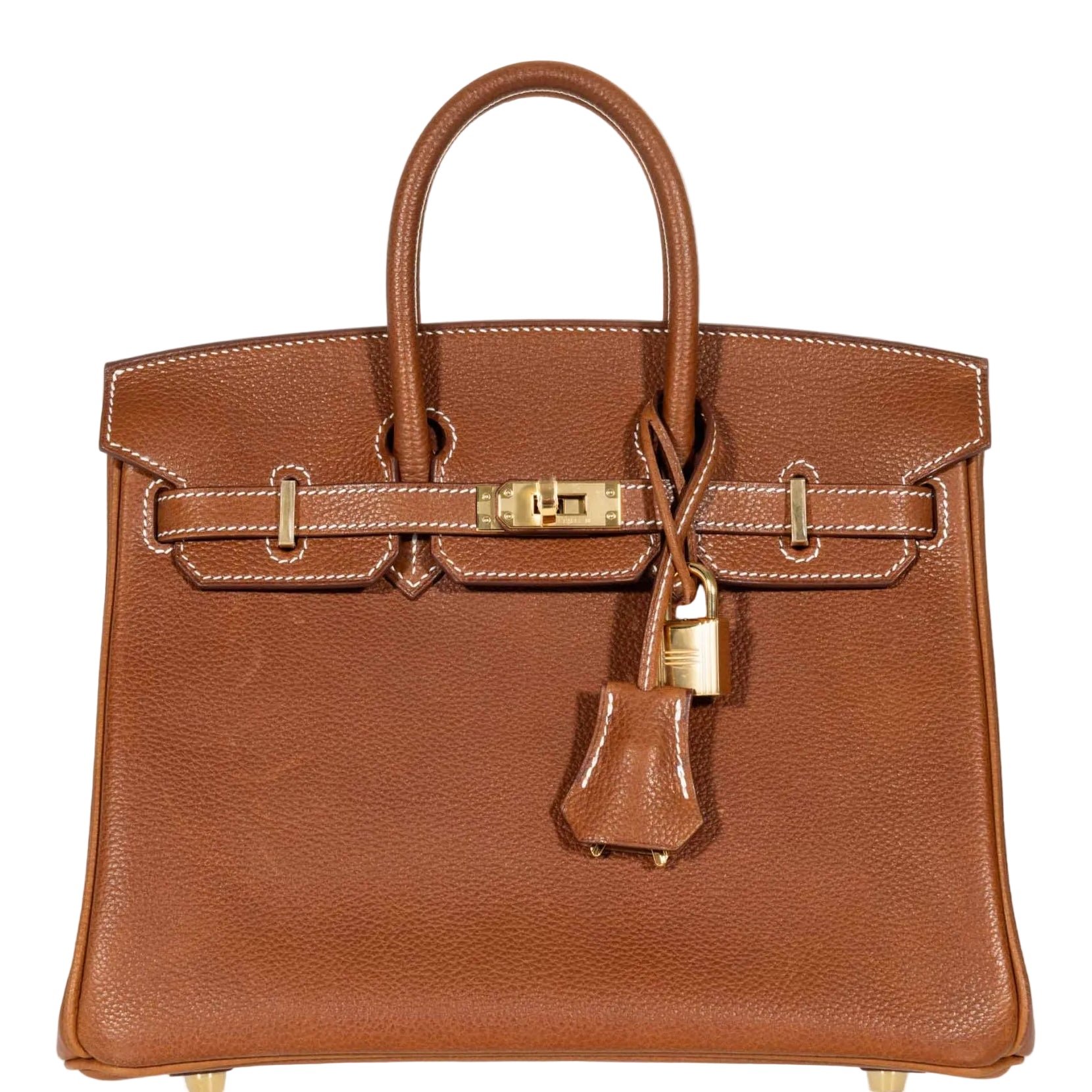 Hermes Hermès Birkin 25 Fauve Barenia Faubourg Gold Hardware