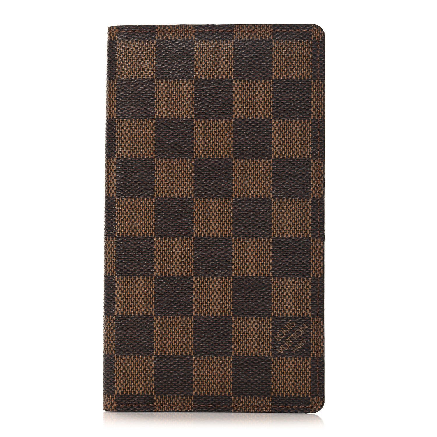 Louis Vuitton Damier Ebene Checkbook Cover Wallet