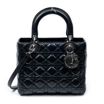 Leather Medium Lady Dior Zip