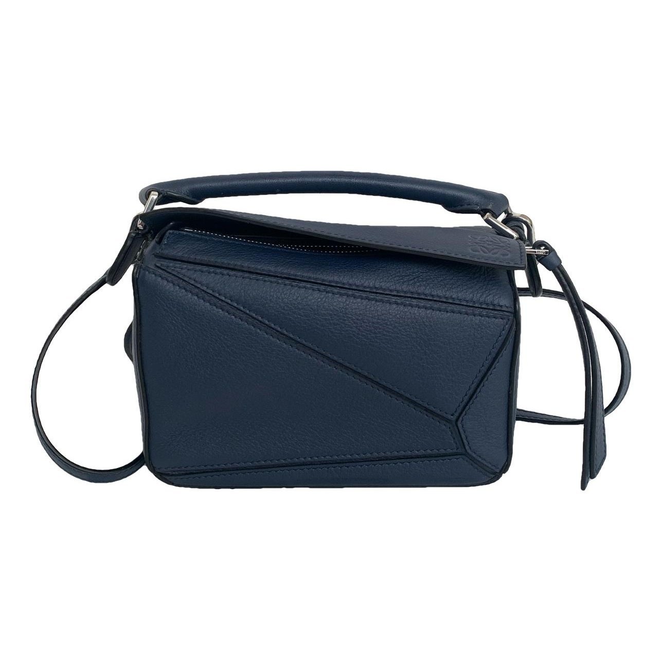 Puzzle leather handbag