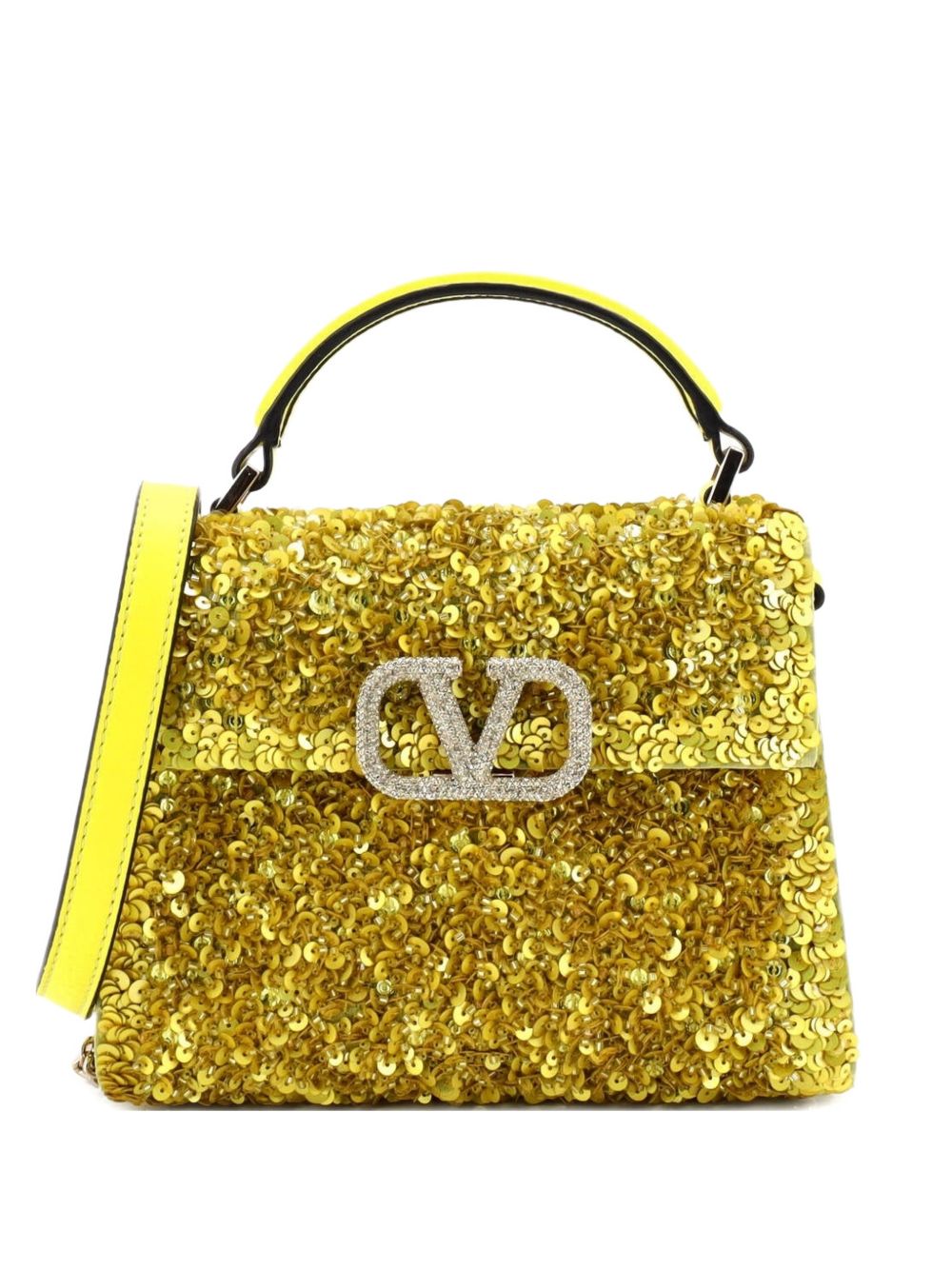 Valentino Garavani VSling Top Handle Bag Sequins Mini satchel