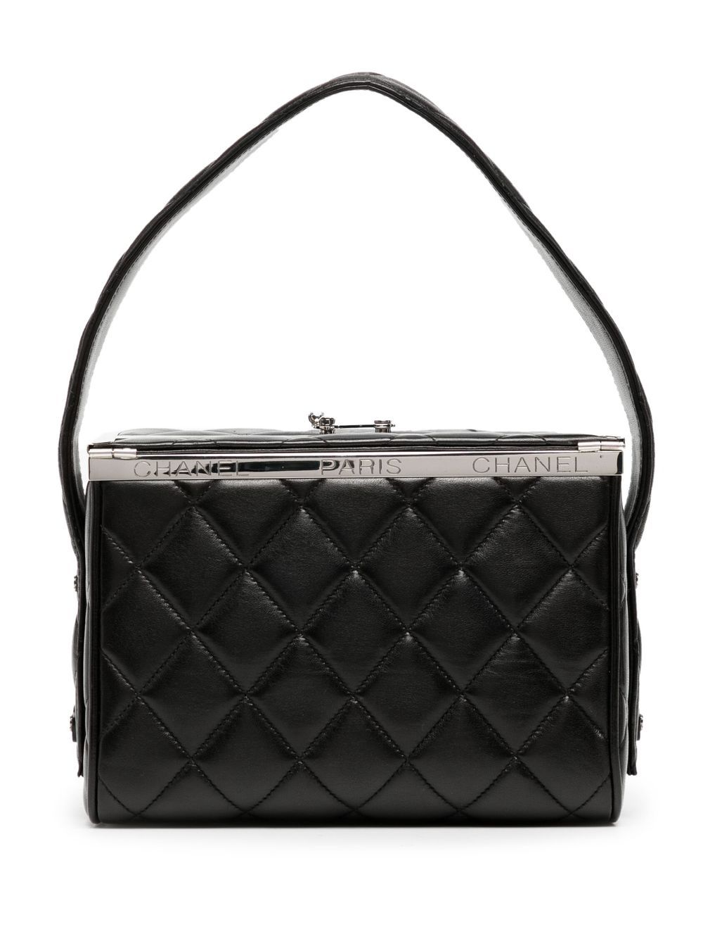 1997 diamond-quilted metal frame handbag