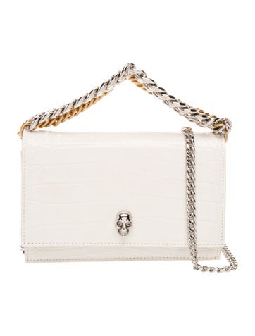 Embossed Leather Top Handle Bag