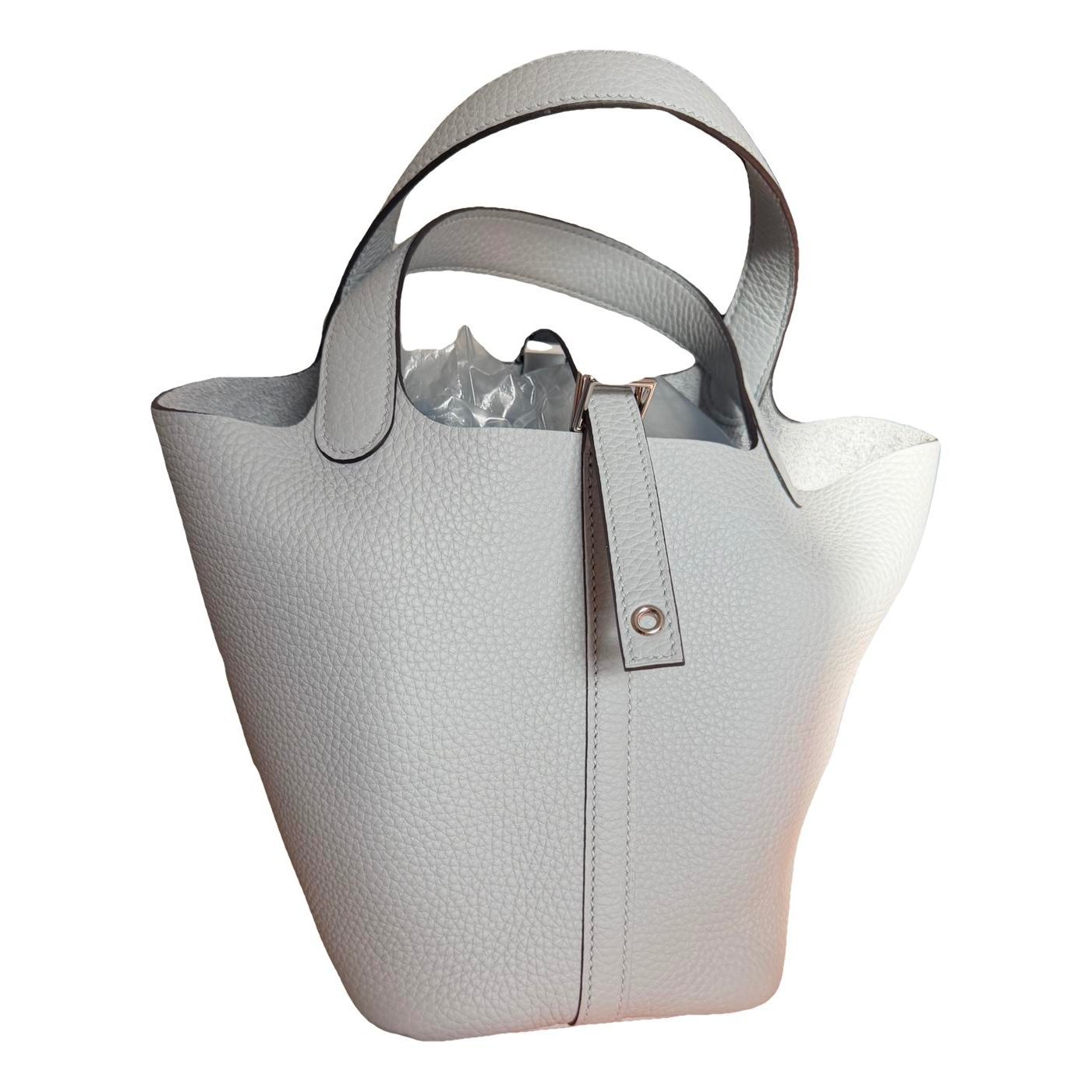 Picotin leather tote