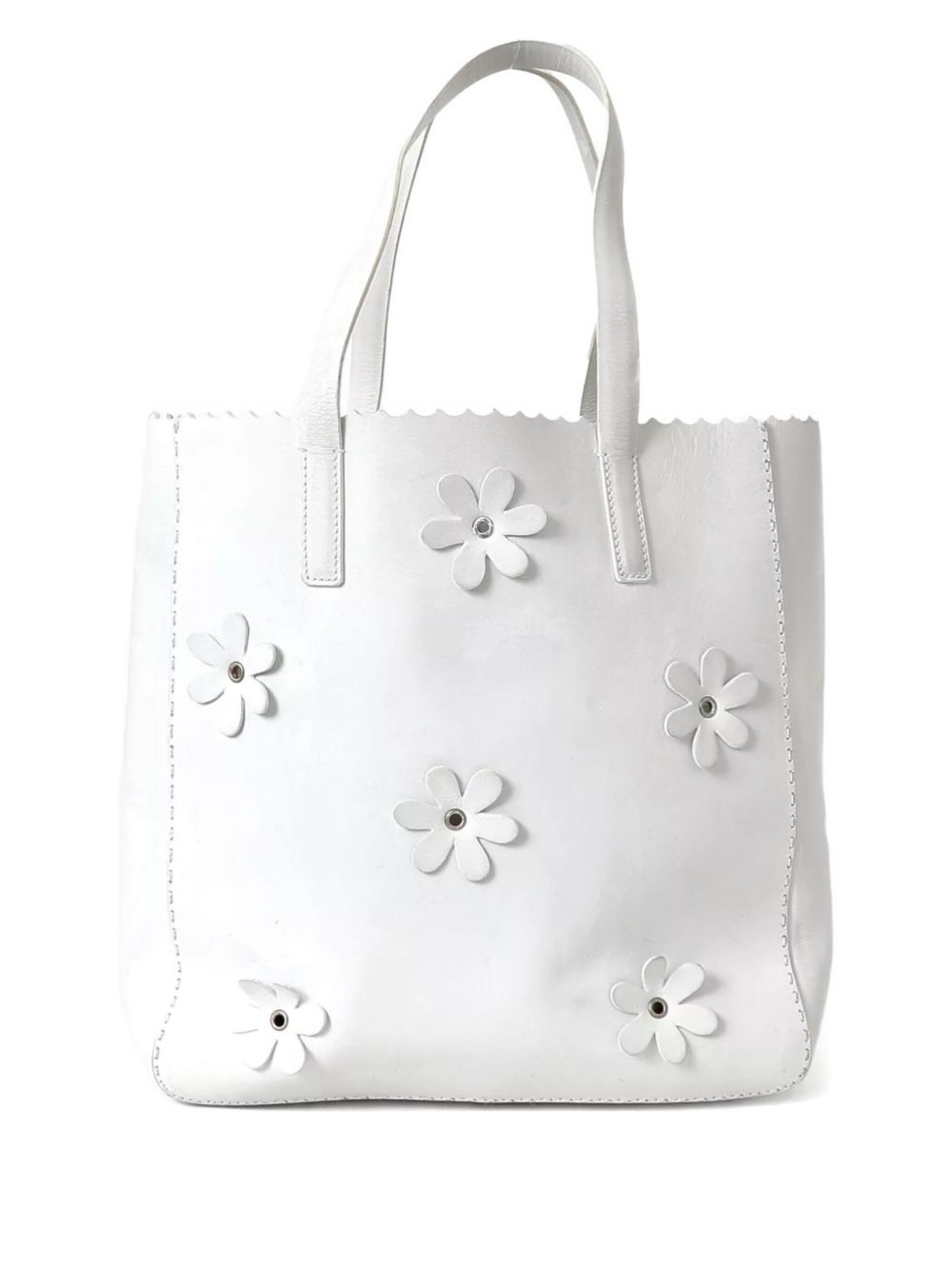 1999 floral-appliqué tote bag
