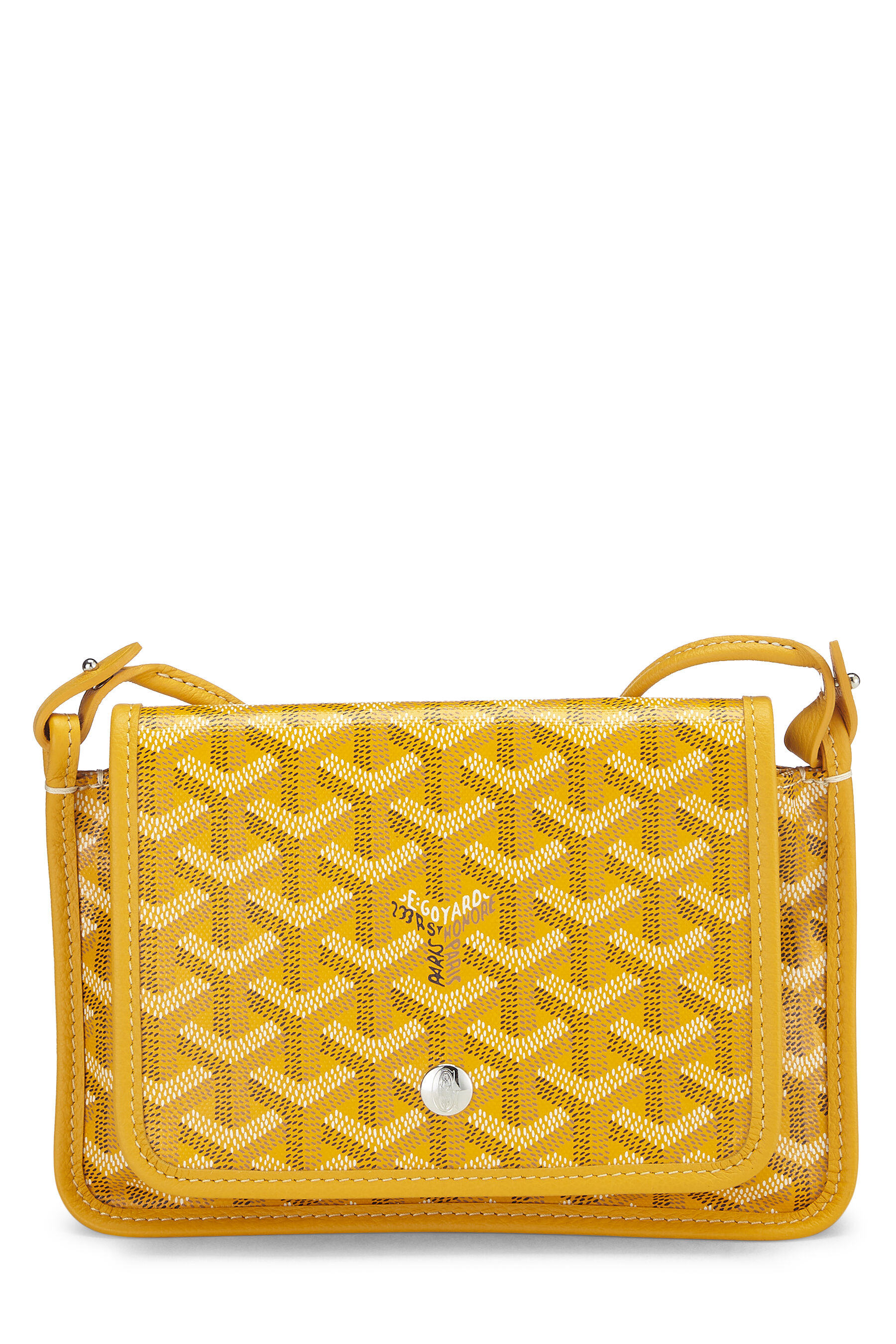 Goyard Yellow Goyardine Canvas Plumet