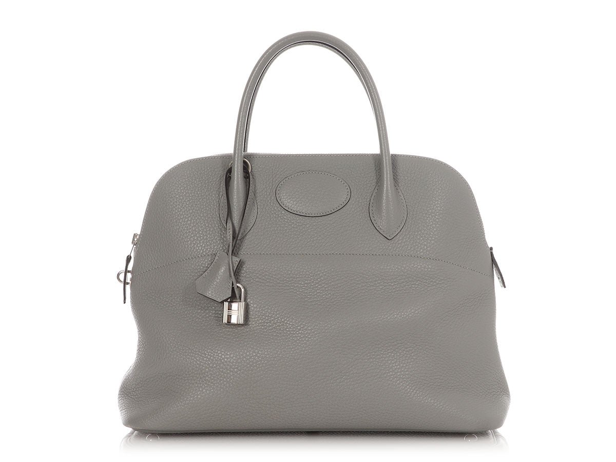 Hermes Hermès Gris Mouette Clémence Bolide 35