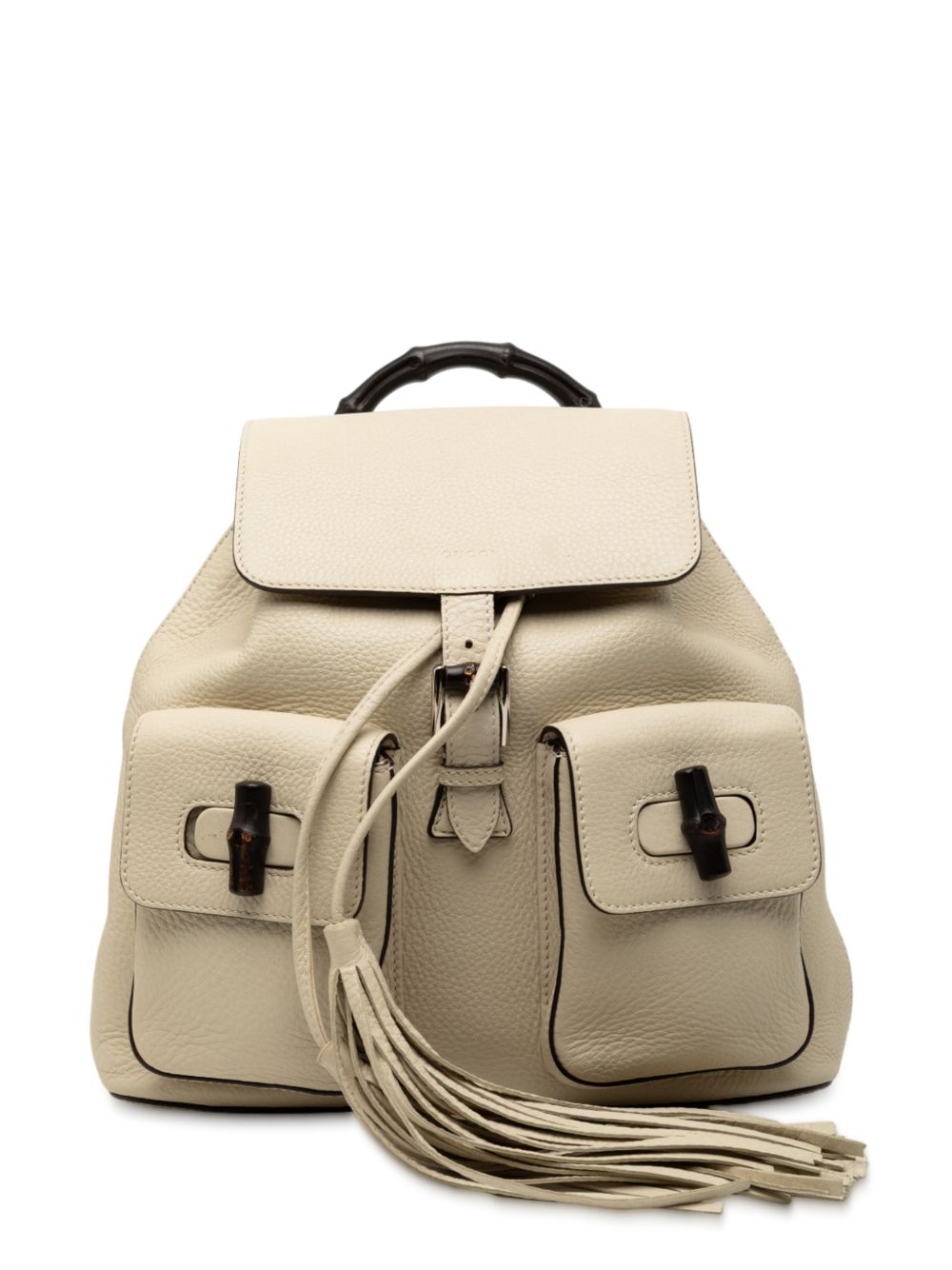 2000-2015 Leather Bamboo Tassel backpack