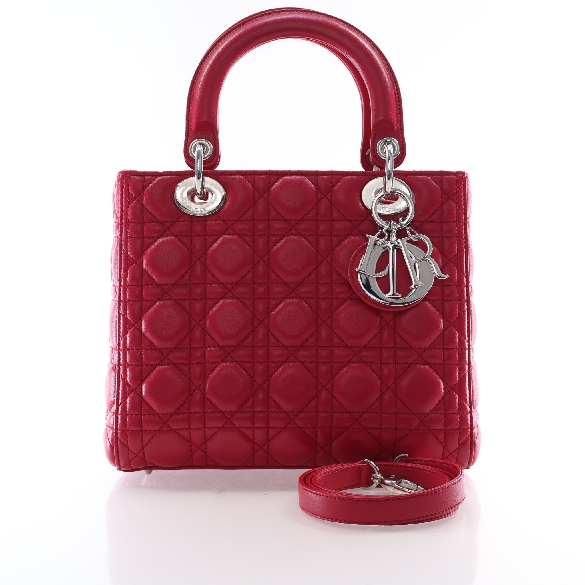 Christian Dior Medium Lambskin Lady Dior