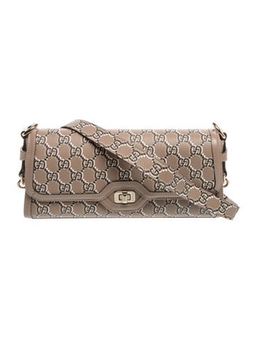 Leather GG Shadow Monogram Luce Shoulder Bag