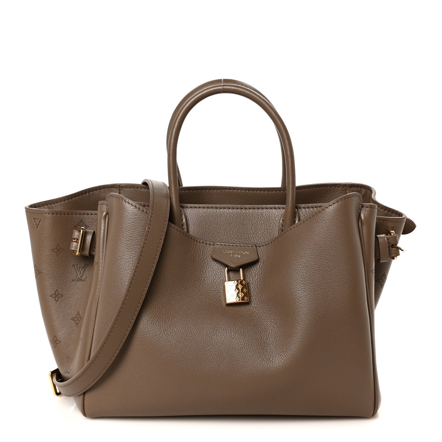 Louis Vuitton Calfskin Vendome MM Taupe