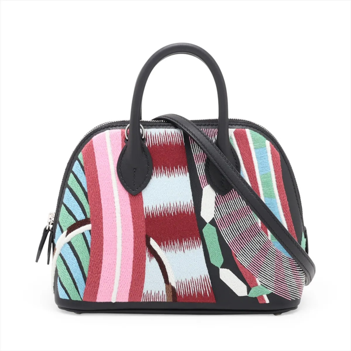 Hermès Bolide 1923 Mini 18 Veau Swift Multicolor Silver Metal Fittings