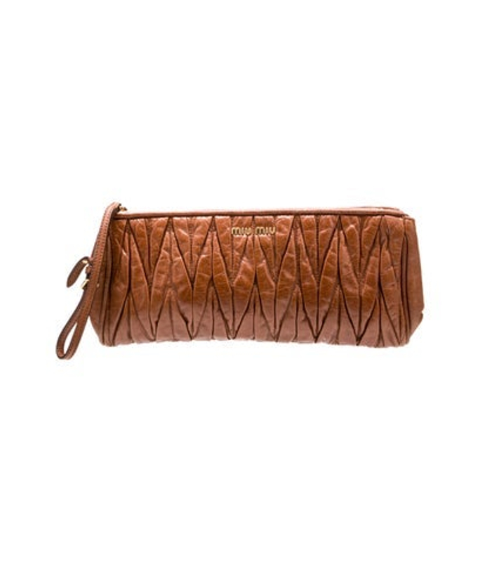 Miu Miu Miu Leather Nappa Matelasse Vintage