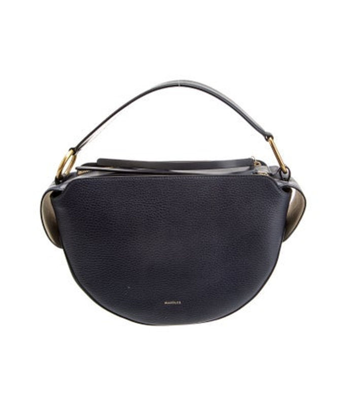 WANDLER Leather Top Handle Bag