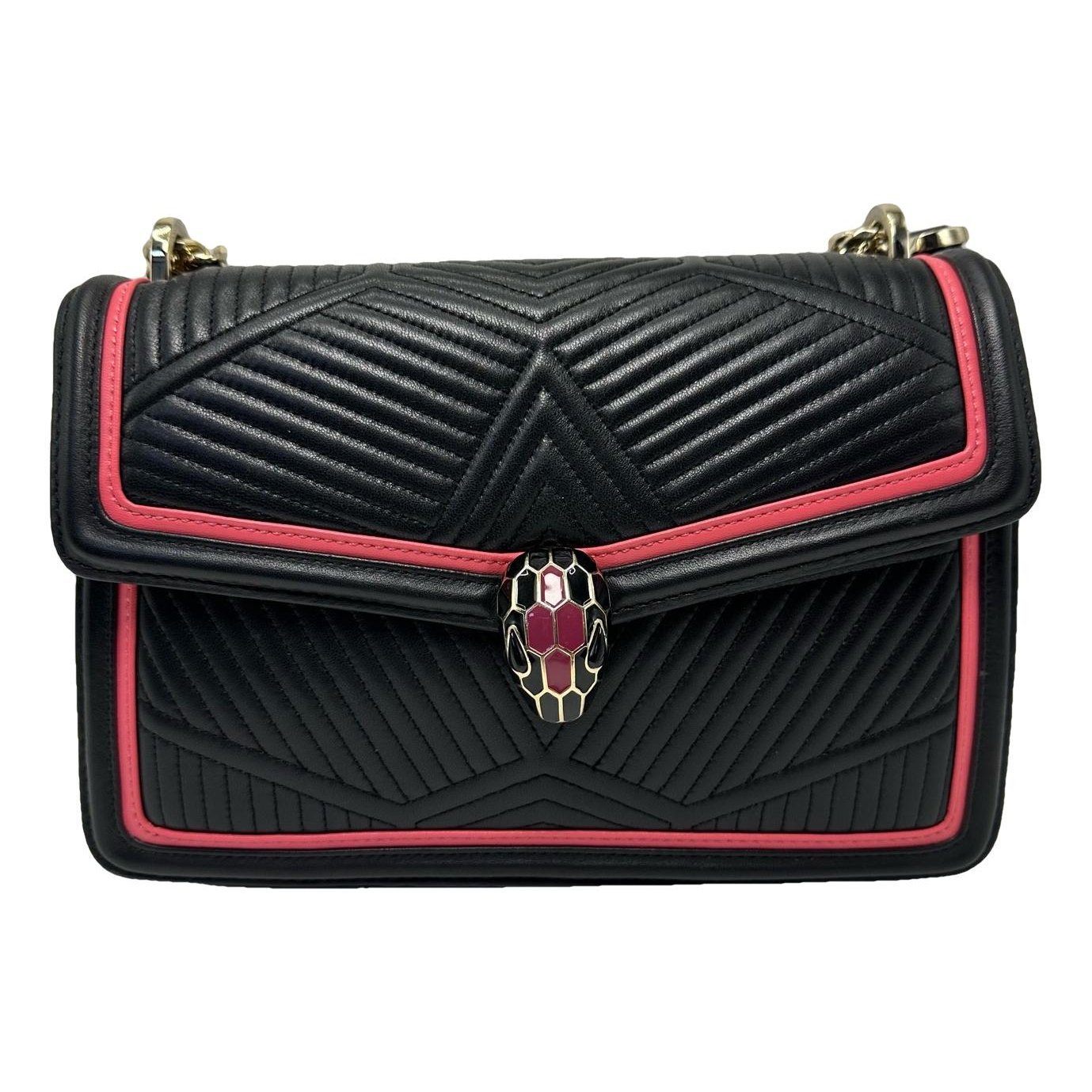 Serpenti leather handbag