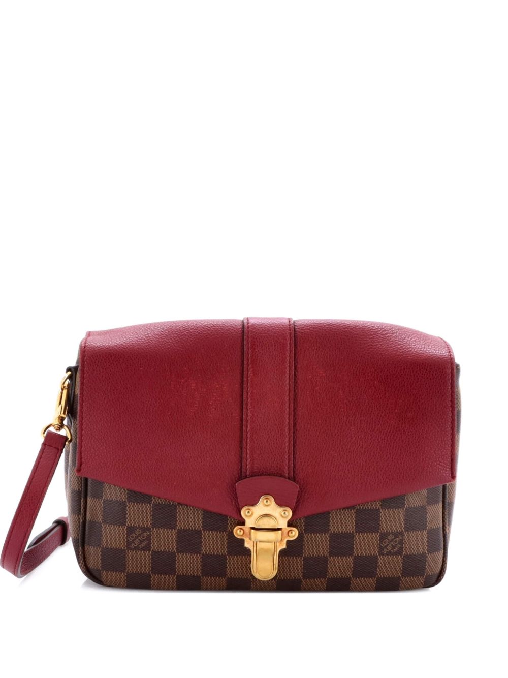 Clapton Handbag Damier and Leather PM crossbody bag