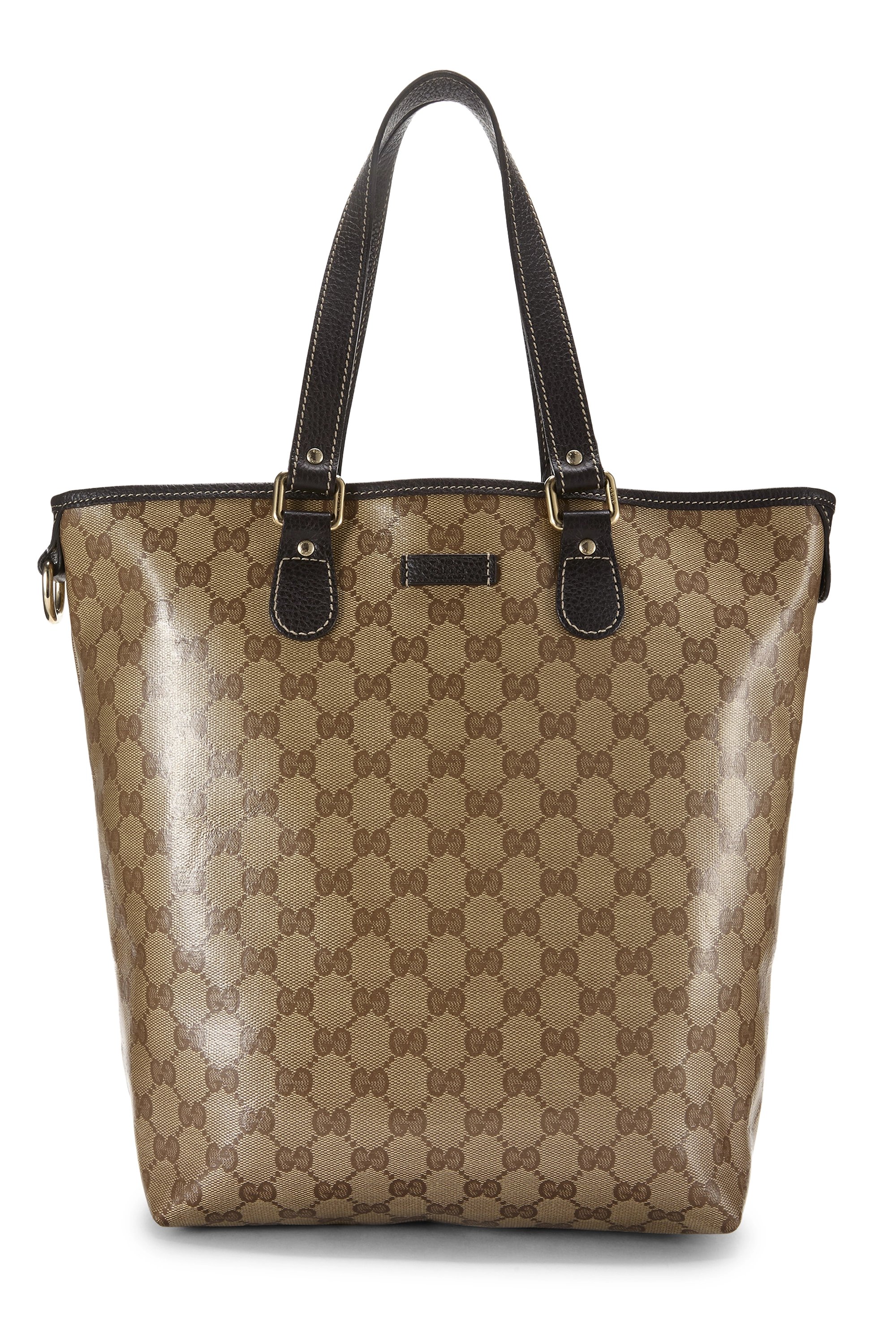 Original GG Crystal Canvas Vertical Tote Small