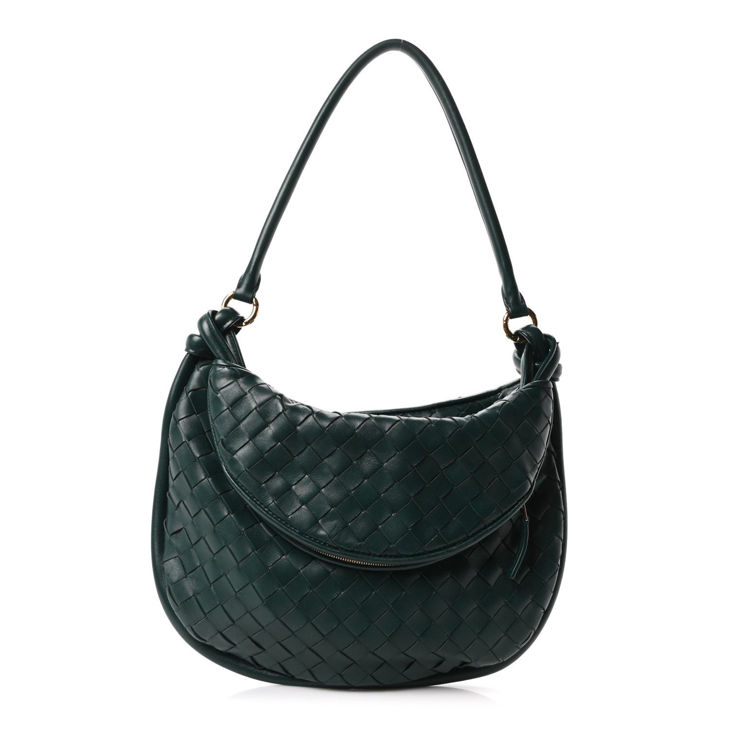 Bottega Veneta Nappa Intrecciato Medium Gemelli Emerald Green