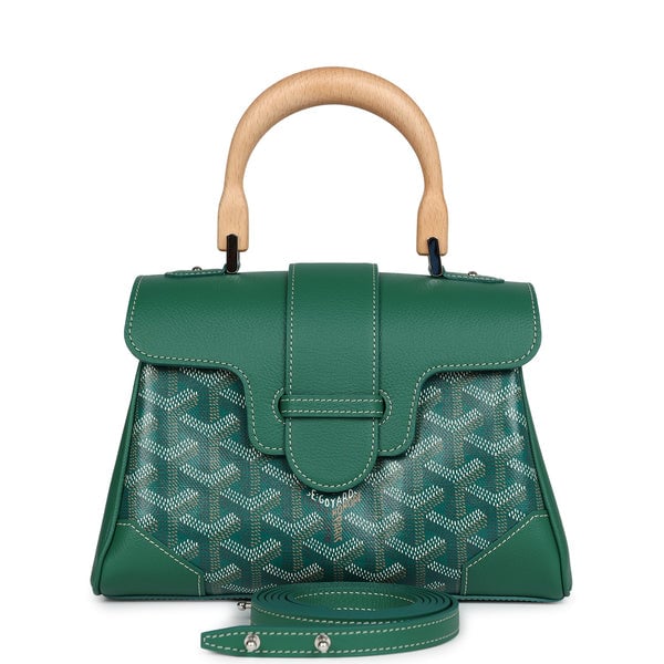 Goyard Goyard Saigon Souple Mini Bag Green Goyardine Palladium Hardware