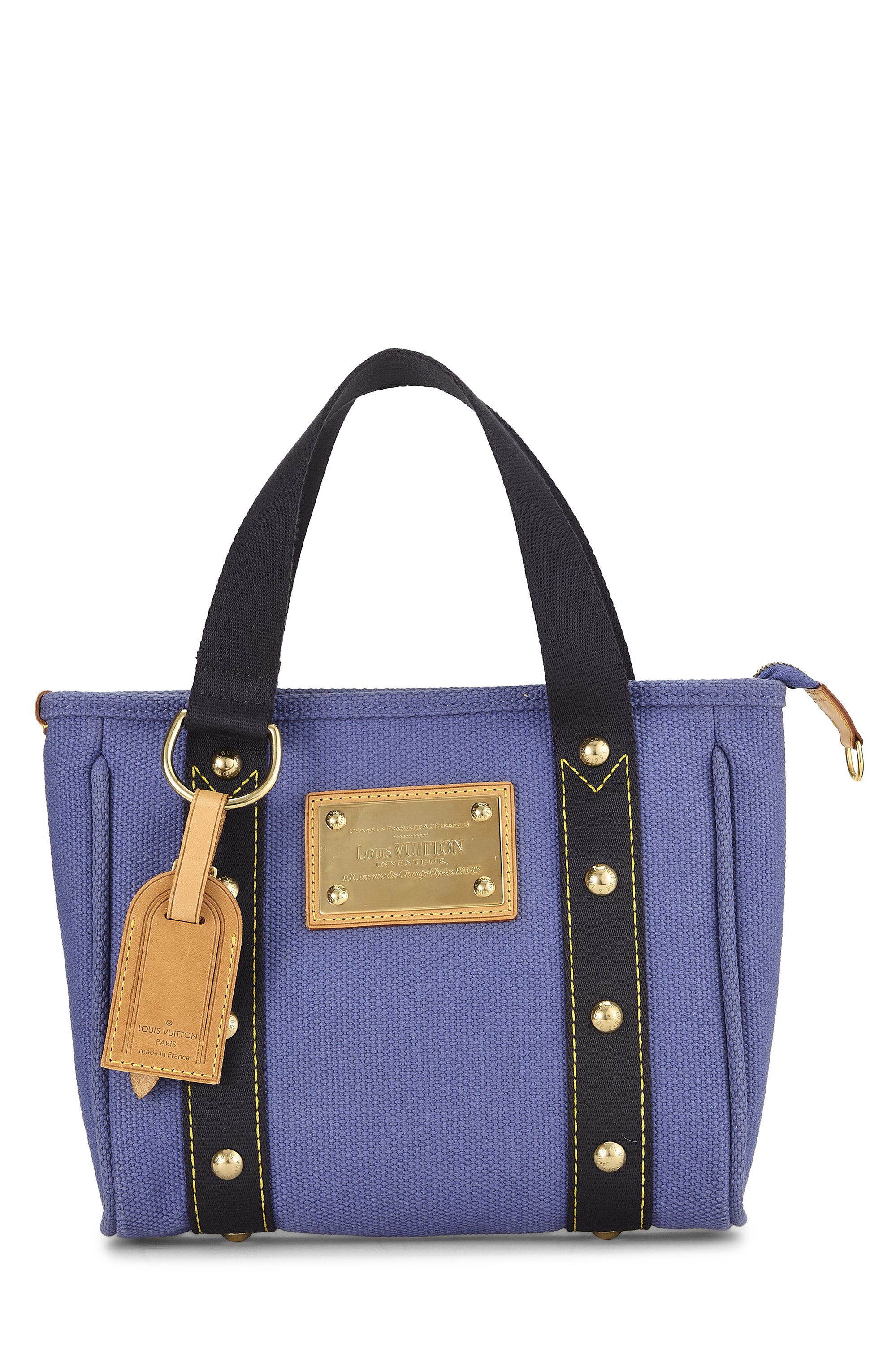 Blue Canvas Antigua Cabas PM