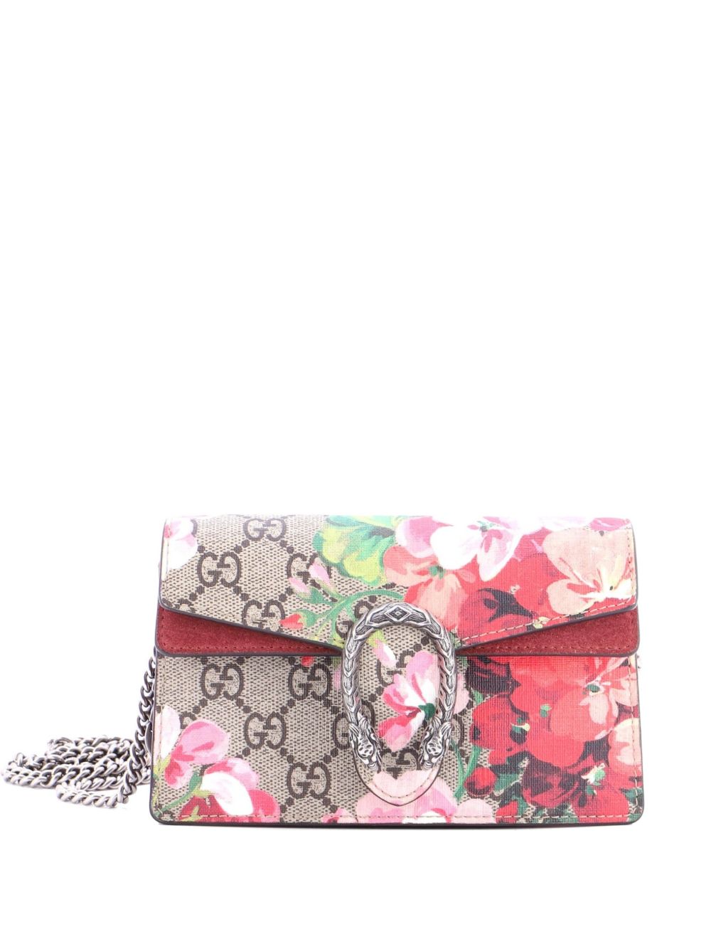 Dionysus Bag Blooms Print GG Coated Canvas Super Mini crossbody bag