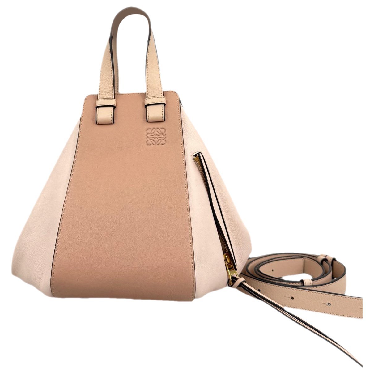 Hammock leather handbag