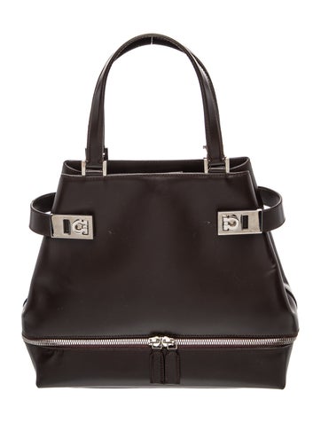 Ferragamo Leather Top Handle Bag