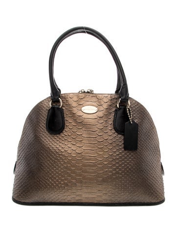 Coach Leather Top Handle Bag