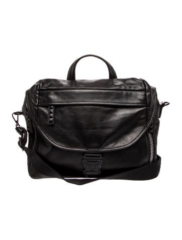 MCM Leather Top Handle Bag