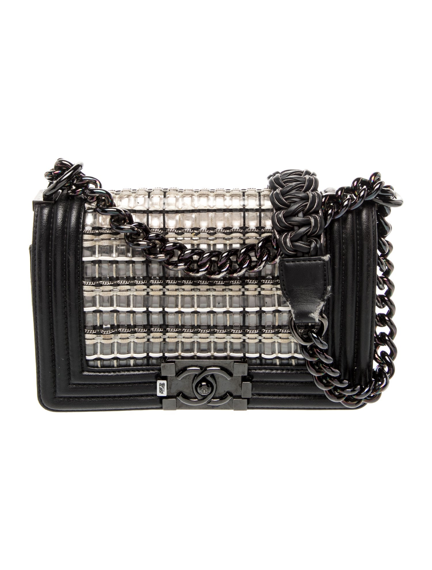 Chanel Small PVC Tweed Boy Bag