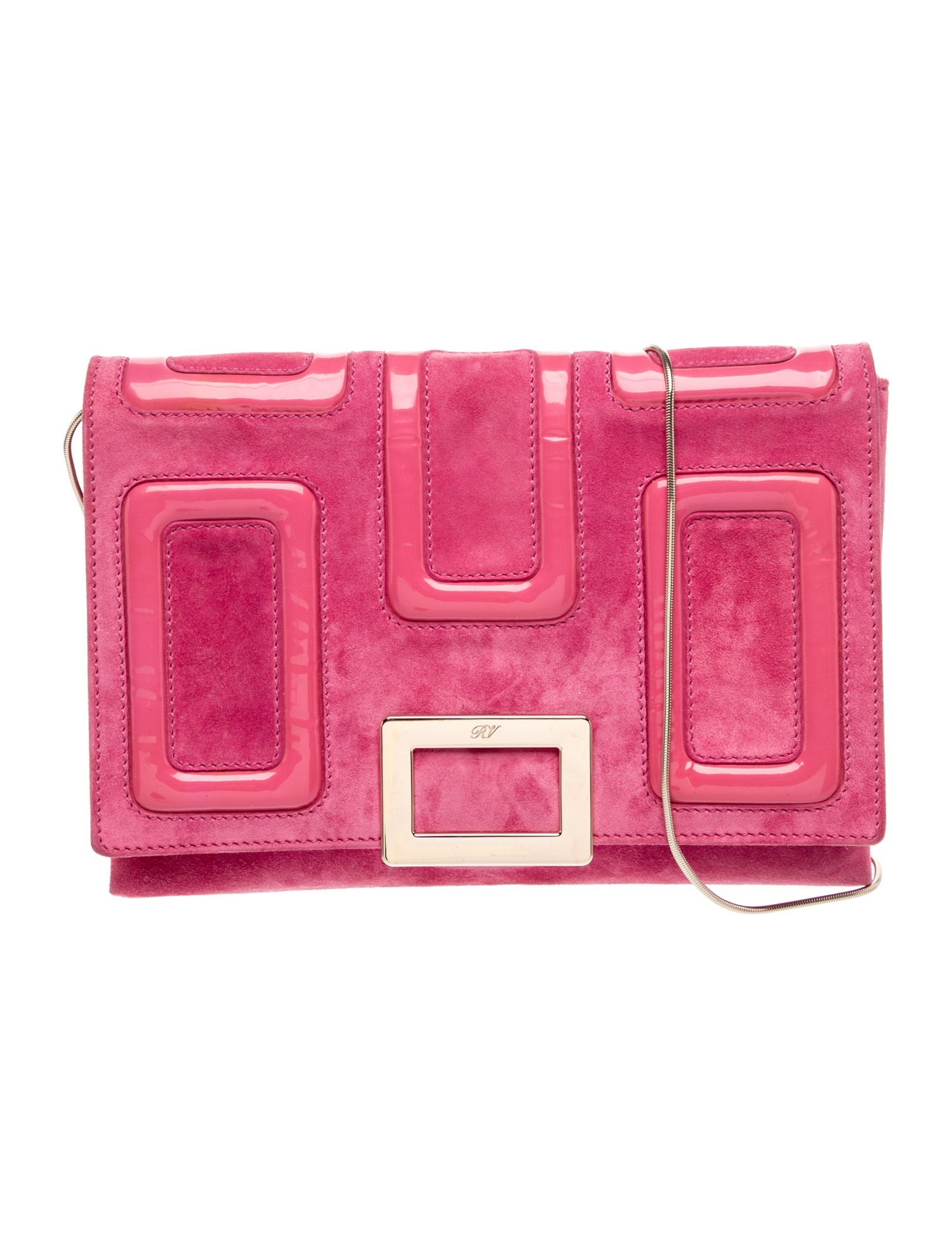 Roger Vivier Suede Clutch
