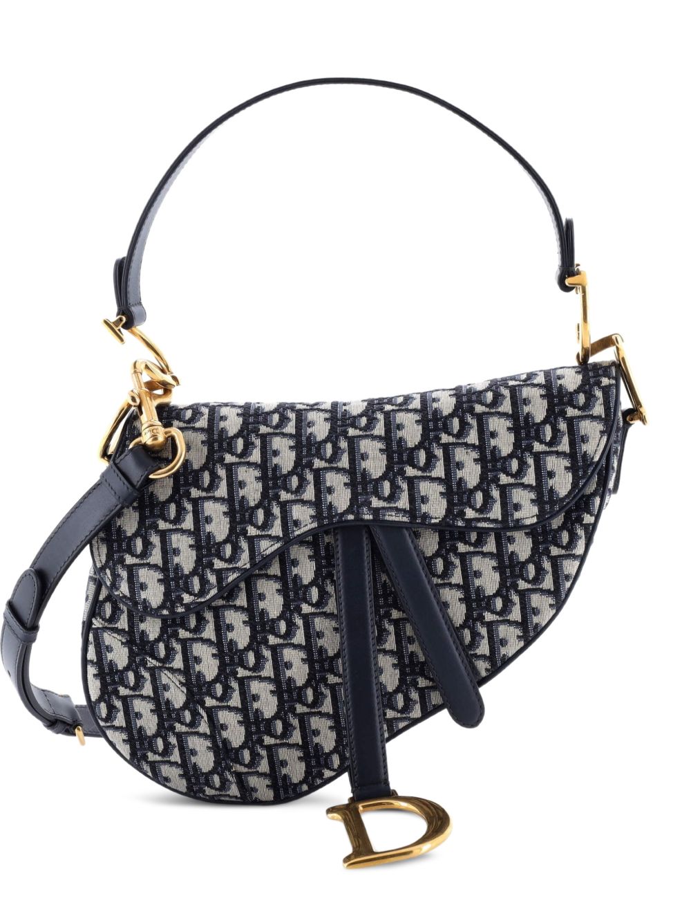 Saddle Handbag with Strap Oblique Canvas Medium shoulder bag