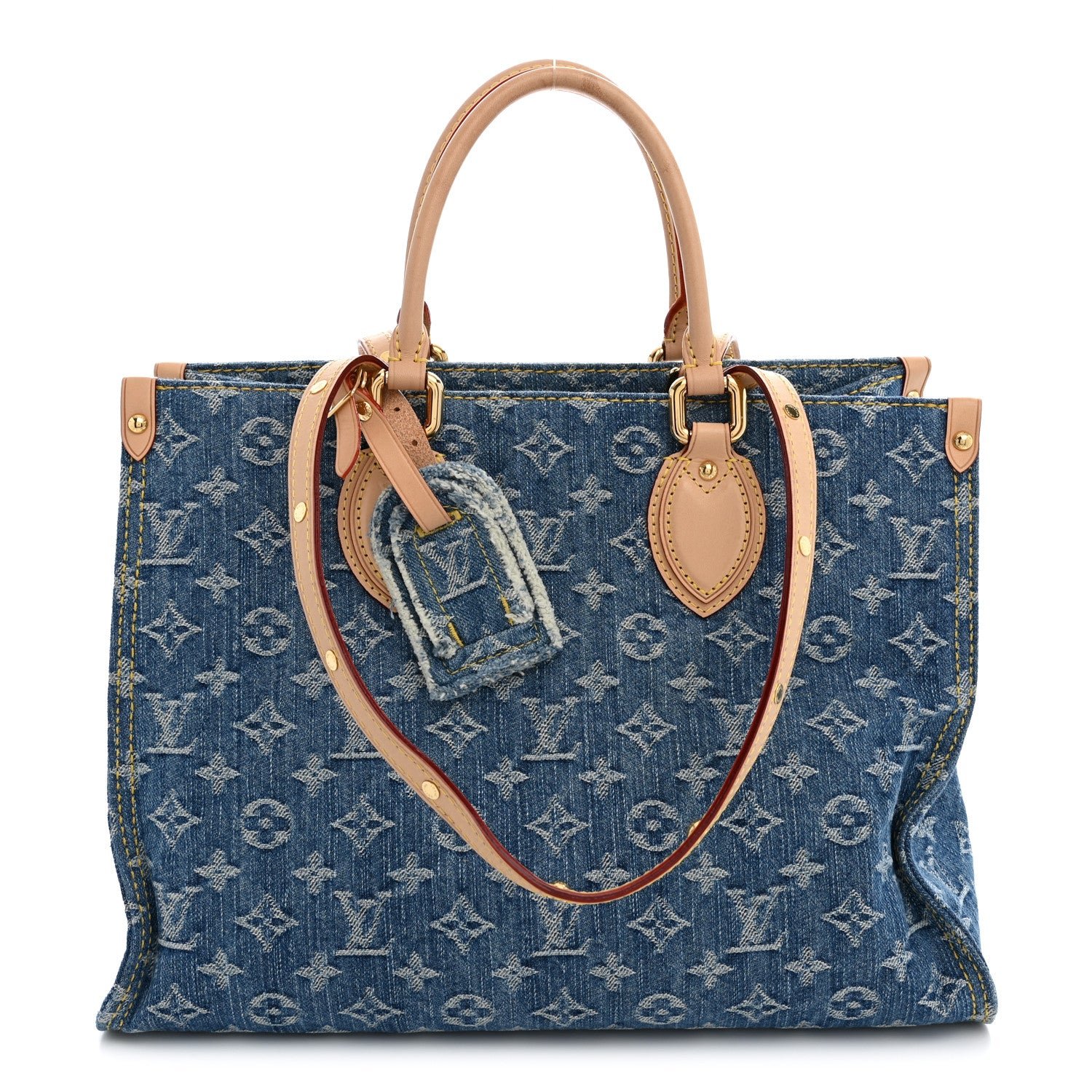 Louis Vuitton Monogram Denim Onthego MM Blue