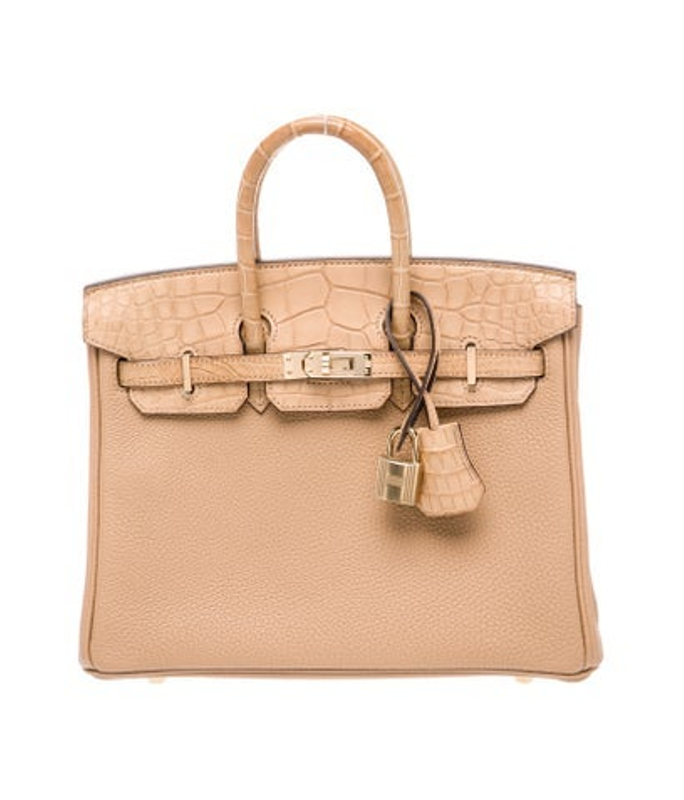 Hermes Togo Matte Alligator Birkin Touch 25