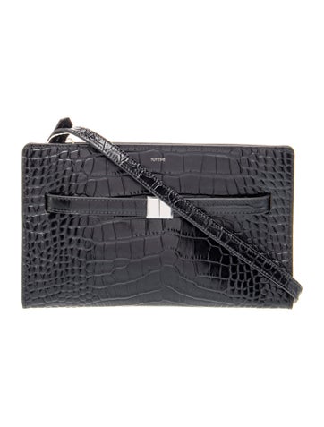 TOTEME Embossed Leather Belted Croco Medium