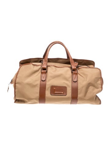 Lancel Canvas Weekender Bag