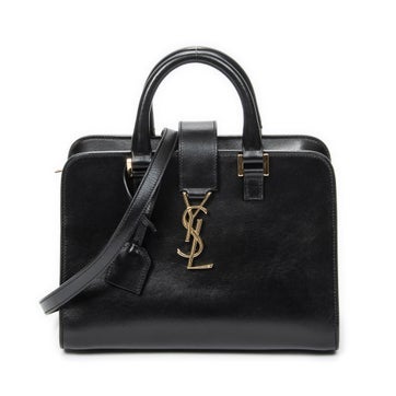 Leather Baby Monogram Cabas