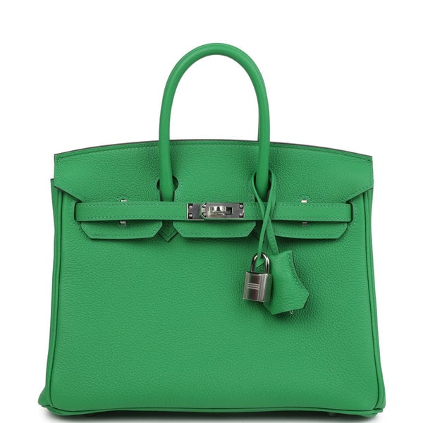 Hermes Hermes Birkin 25 Bambou Togo Palladium Hardware