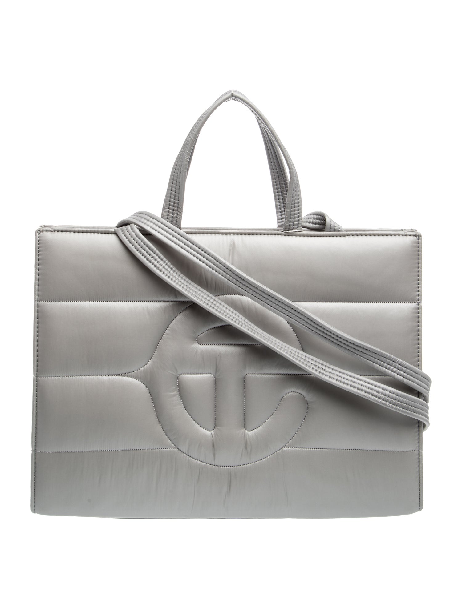 Nylon Puffer Shopper Tote