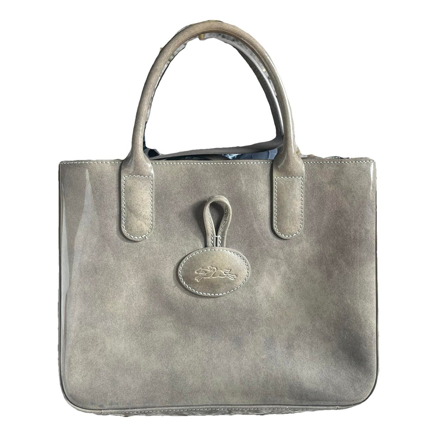 Longchamp Roseau patent leather handbag