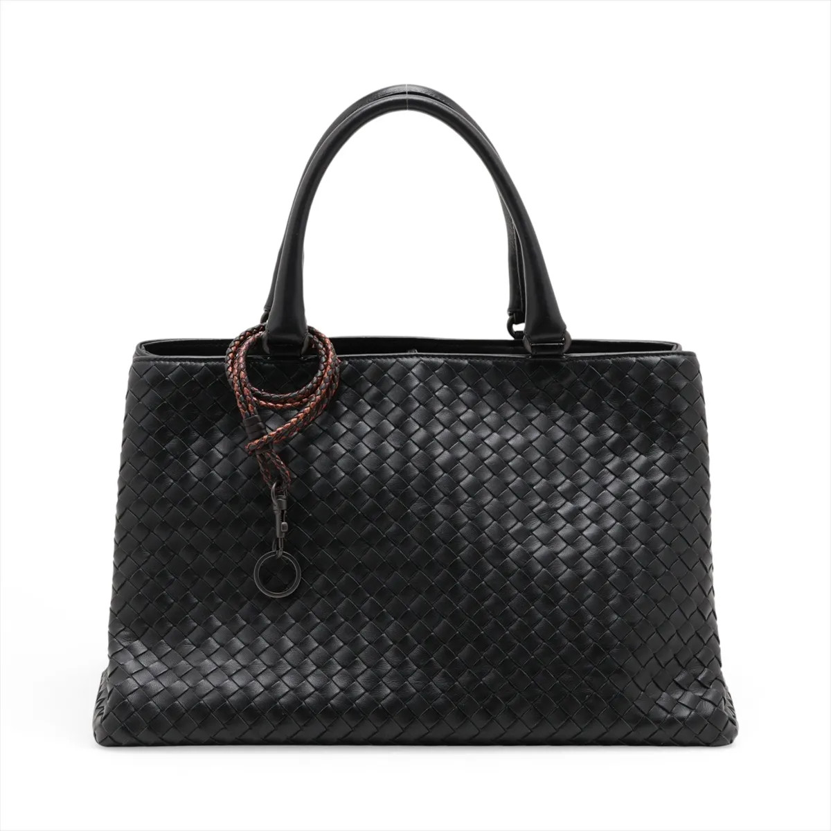 Bottega Veneta Intrecciato Leather Hand bag Black