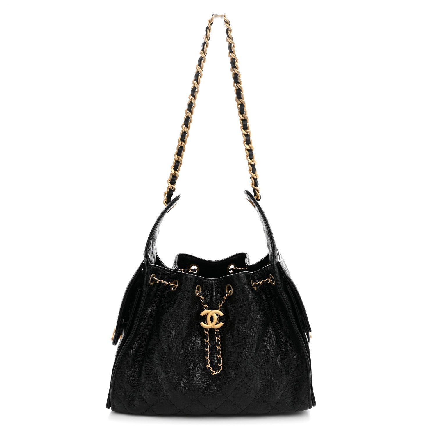 Chanel Caviar Quilted Small Chanel 25 Handbag Black
