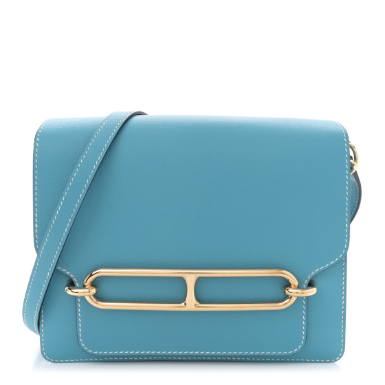 Hermes Evercolor Sac Roulis 23 Bleu Du Nord